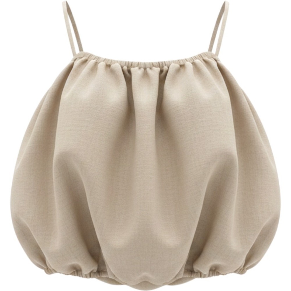 Milio Milano Cashmere Beige Linen Bloomers Puffy Shorts XS NWT 155015